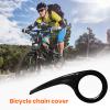lamphle 1 Set Bike Chain Guard 40 T to 46 T, Universal Non-deformable Plastic Bike Chain Cover Protector Sprocket Cover Smooth Edge Easy to Install Bike Supplies Clear Black view 4
