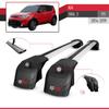 apline Compatible with Kia Soul 2 (PS) 2014-2019 ACE-2 Model Car Roof Rack Cross Bar Gray Aluminium 2 Bars view 3