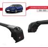apline Compatible with Volkswagen Passat B8 (3G) Variant 2015-2023 ACE-2 Car Roof Rack Cross Bar Black Aluminium 2 Bars view 3