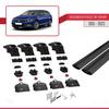 apline Compatible with Volkswagen Passat B8 (3G) Variant 2015-2023 ACE-2 Car Roof Rack Cross Bar Black Aluminium 2 Bars view 4
