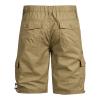 3 Inch Running Shorts Men Mesh Shorts Regular Fit Cotton Elastic Waist Multi Pocket Cargo Shorts Outdoor Fashion Work Utility Tooling Short Black Linen Shorts Men 7 Inch Yellow 4X view 3