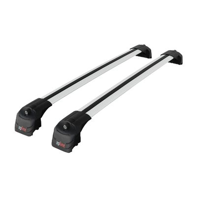 apline Compatible with Q7 (4M) 2016-2025 ACE-2 Car Roof Rack Cross Bar Grey Aluminium 2 Bars