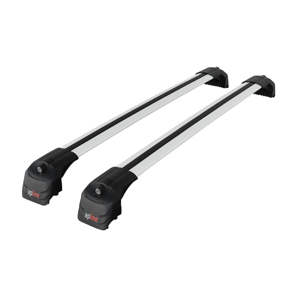 apline Compatible with Q7 (4M) 2016-2025 ACE-2 Car Roof Rack Cross Bar Grey Aluminium 2 Bars
