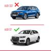 apline Compatible with Q7 (4M) 2016-2025 ACE-2 Car Roof Rack Cross Bar Grey Aluminium 2 Bars view 3