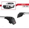 apline Compatible with Q7 (4M) 2016-2025 ACE-2 Car Roof Rack Cross Bar Grey Aluminium 2 Bars view 4