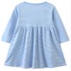 FreeLu Girls Cartoon Applique Dresses Striped Casual Dress Cotton Jersey Longsleeve T-Shirt(Stripes Flamingo,2T) view 3