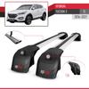 apline Compatible with Hyundai Tucson 3 (TL) 2016-2021 ACE-2 Type Car Roof Rack Cross Bar Grey Aluminium Bars view 3
