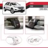 apline Compatible with Ford Edge (CD539) 2015-2024 ACE-2 Type Car Roof Rack Cross Bar Grey Aluminium Bars view 4