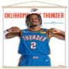 Trends International NBA Oklahoma City Thunder - Shai Gilgeous-Alexander Feature Series 23 Wall Poster, 22.37" x 34.00", Premium Print and Beechwood Hanger Bundle view 1