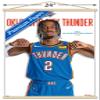 Trends International NBA Oklahoma City Thunder - Shai Gilgeous-Alexander Feature Series 23 Wall Poster, 22.37" x 34.00", Premium Print and Beechwood Hanger Bundle view 3