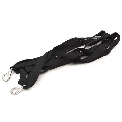 Boat Clasp Hook Strap | 14 Feet 1 Inch Black Woven Nylon