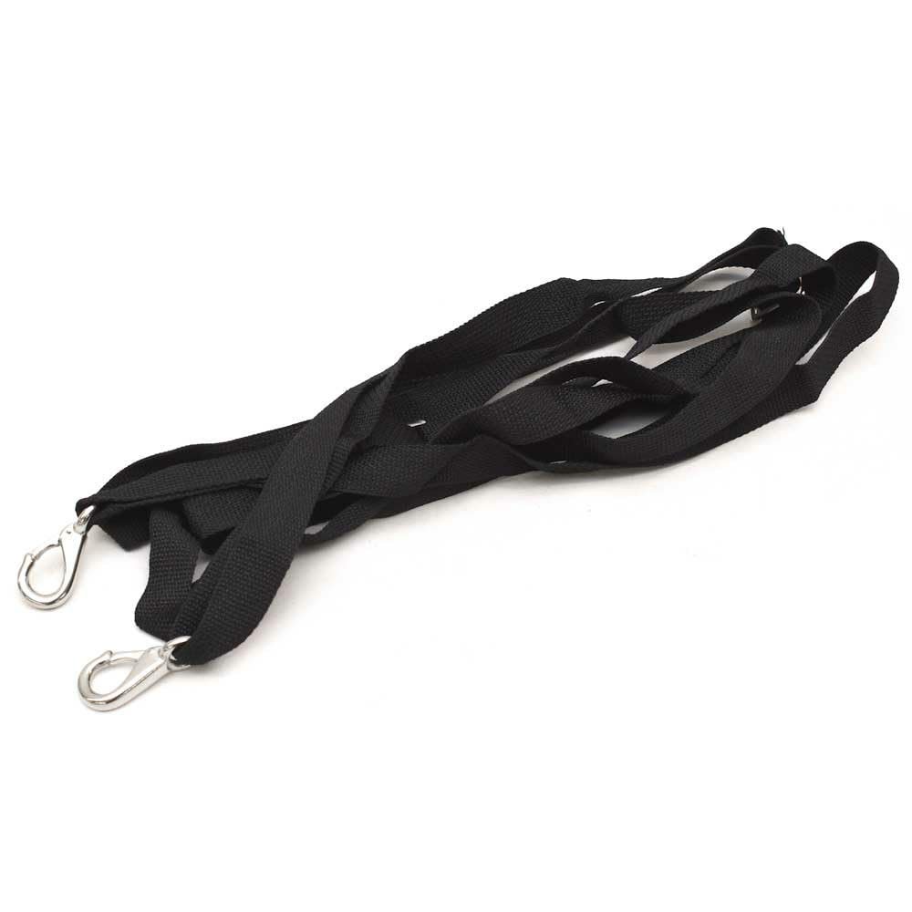 Boat Clasp Hook Strap | 14 Feet 1 Inch Black Woven Nylon