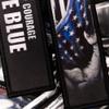 Patriotic Jet Tag Key Tag for attachment to keys, bags, Luggage and more. Made of Nylon Set of 2 (Back_Blue Ktag) view 2