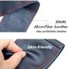 Black Leather Car Steering Wheel Cover for Mazda MX5 MX-5 2016 2017 2018 2019 2020 Hand-Stitched Car Steering Wheel Cover view 4