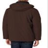 Dockers Men's Dwight Soft Shell Bib Jacket, Dark Brown Hooded, Large view 2