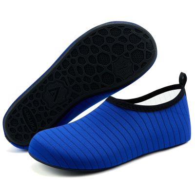 ANLUKE Water Shoes Barefoot Aqua Yoga Socks Quick-Dry Beach Swim Surf Shoes for Women Men Blue 42/43