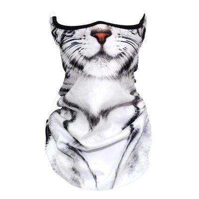 Cute Sun Mask For Cat Riding Ear Windproof Sand Ice Silk Mask Lmitation Dog Mask Mask Face Mask Face Towel Hiking Face Towel For Men & Women Neck Gator Masks (Tabby cat)