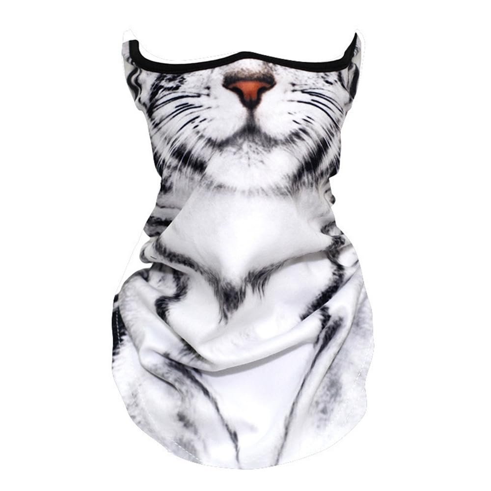 Cute Sun Mask For Cat Riding Ear Windproof Sand Ice Silk Mask Lmitation Dog Mask Mask Face Mask Face Towel Hiking Face Towel For Men & Women Neck Gator Masks (Tabby cat)