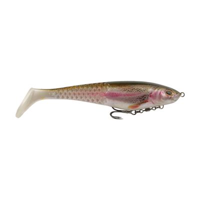 Berkley PowerBait CullShad Fishing Bait, HD Rainbow Trout, 8 in, Soft Swimbait, Equipped with Fusion19TM Hook, Smart Weighting System