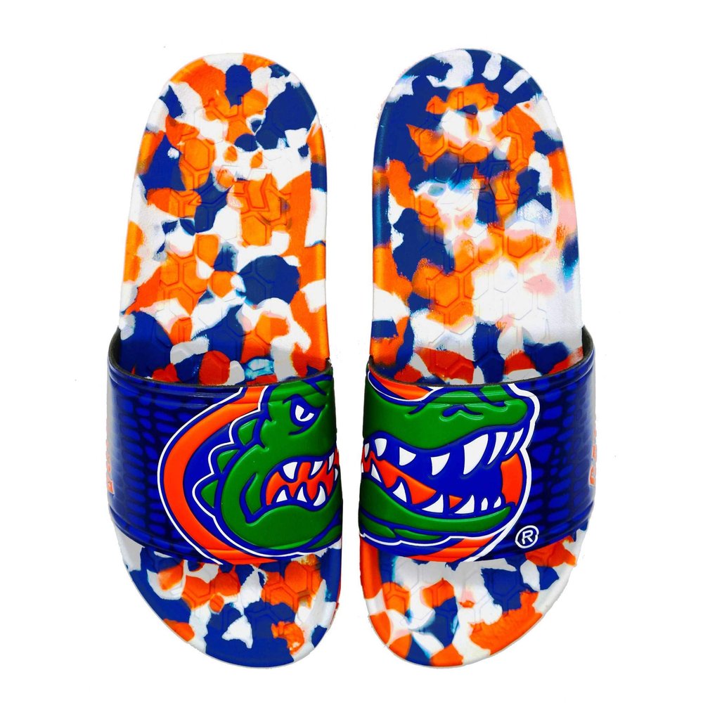 Hype Co NCAA Team Graphic and Color Unisex Quick Dry Slydr Sandal, Florida Gators, 9 Women/ 7 Men