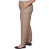 Alfred Dunner Women's Plus-Size Herringbone Short Length Pant Size 18W Latte view 4