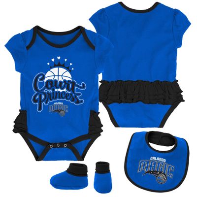 Outerstuff NBA Infant (12M-24M) Newborn (0-9M) 3-Piece Bodysuit Set, Orlando Magic 6-9 Months