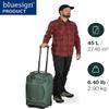Osprey Sojourn 22"/45L Wheeled Travel Backpack with Harness, Koseret Green view 2