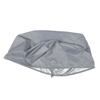 VANZACK Portable Boat Folding Seat Cover Silver-Coated Oxford Material Easy to Install Protects Against Rain Modern Design for Boats Gray