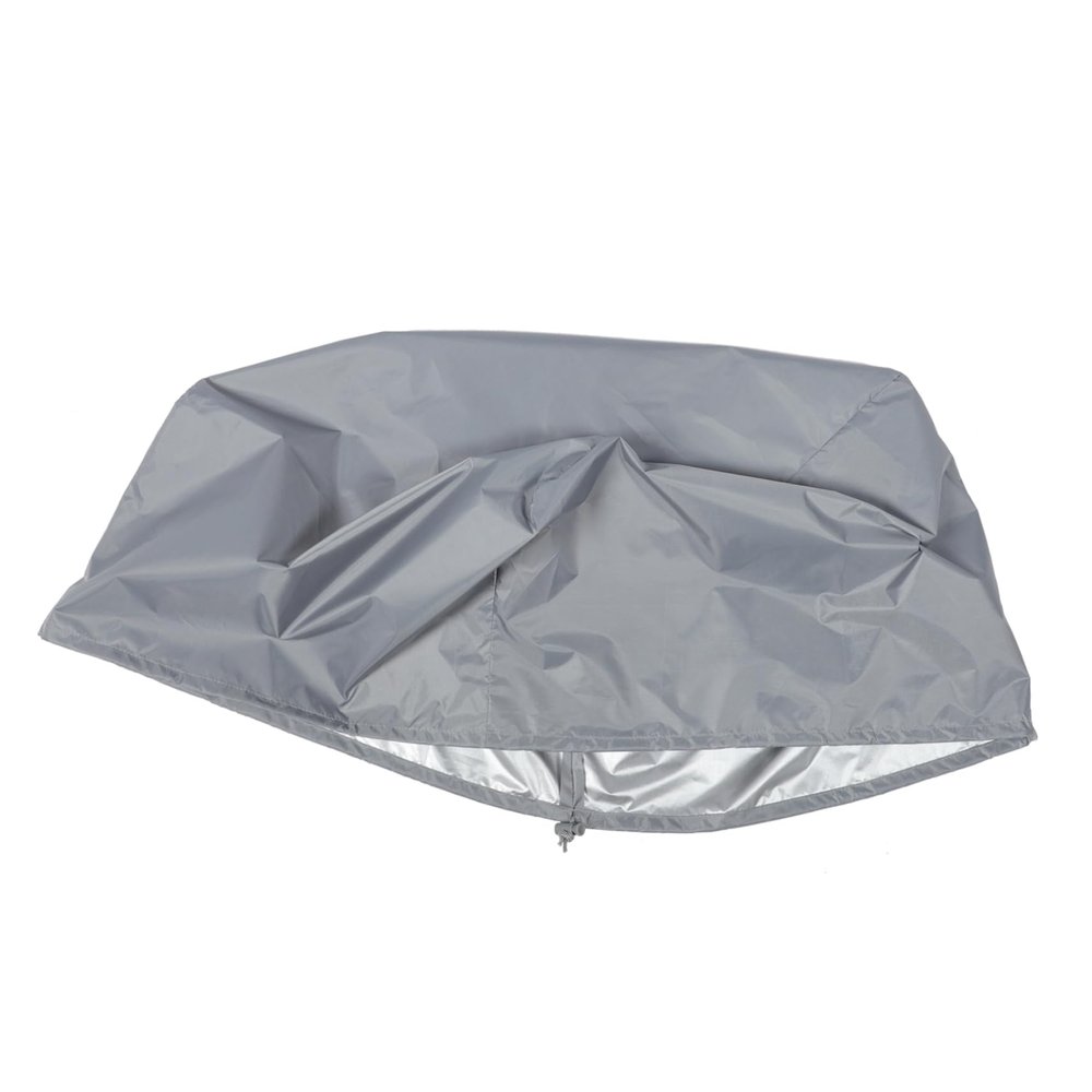 VANZACK Portable Boat Folding Seat Cover Silver-Coated Oxford Material Easy to Install Protects Against Rain Modern Design for Boats Gray
