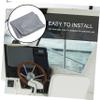 VANZACK Portable Boat Folding Seat Cover Silver-Coated Oxford Material Easy to Install Protects Against Rain Modern Design for Boats Gray view 4