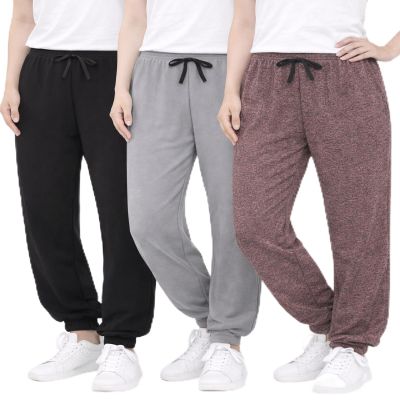 Sweet Hearts Girls Sweatpants - 3 Pack Super Soft Performance Jogger Girls Pants: Made in USA (Sizes 5-18), Size 5-6, Black/Heather Grey/Pink Space Dye