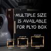 Fitvids 16" x 14" x 12" Non-Slip Wooden Plyo Box Jump Exercise Platform, Plyometric Workout Equipment for Home Gym, Training Step Box, Black view 4
