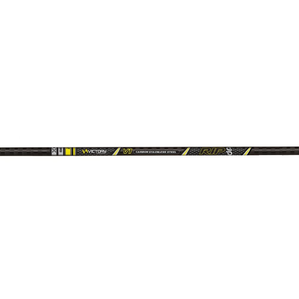Victory Archery RIP SS 0.204" Small Diameter Hunting Arrow (Spine: 300, 12 Pack Bare Shafts, Straightness 0.001 - Elite - Yellow)
