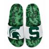 Hype NCAA Team Graphic and Color Unisex Quick Dry Slydr Sandal, Michigan State Spartans, 16 Women/ 14 Men view 1