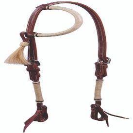 Buffalo Leather One Ear Latigo Leather Horse Western Headstall