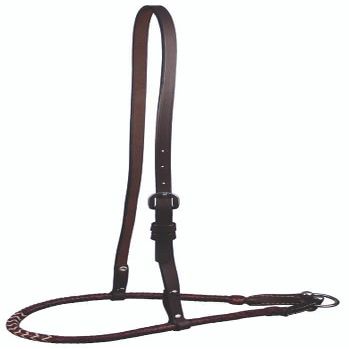 Buffalo Leather Dark Oil Equine Noseband