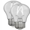 Feit Electric BPA1540927CAWFIL/2 Soft White Exposed White Filament LED Light Bulb, Box of 2 Bulbs; 5W; 2700K; E26 Base; 450 Lumens; Dimmable; 90 CRI; 15000 Rated Life Hours; 120V; 1.8" MOD; 3.2" MOL view 2