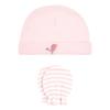 Hudson Baby Unisex Baby Cotton Cap and Scratch Mitten Set, Girl Yellow Safari, 0-6 Months view 3