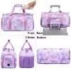 Dance Bag for Girls Sports Gym Bag for Girls Teen Travel Duffel Bags Waterproof Tie-dye Purple Overnight Duffel Bag with Shoe Compartment Ballet Gym Bag view 2