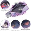 Dance Bag for Girls Sports Gym Bag for Girls Teen Travel Duffel Bags Waterproof Tie-dye Purple Overnight Duffel Bag with Shoe Compartment Ballet Gym Bag view 4