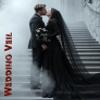 Ursumy 118 Wedding Veil for Bride 2T Veils Long Cathedral Veil Soft Tulle Bridal Veils with Comb (Black-1 Tier) view 3