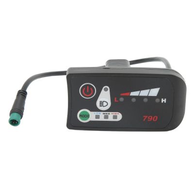 RiToEasysports LED Display, Electric Display Panel LED Power Meter with Plug, for 22.2mm Handlebars Electric Modification Accessories (24V)