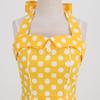 50s 60s Polka Dot Dress for Women 1950s Vintage Dress Retro Cocktail Halter Dresses High Waisted Bandage Belted Pockets Rockabilly Casual Beach Swing A Line Dress Halloween Christmas Outfit Yellow S view 4
