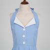 Women's Vintage 1950s Dress Retro Polka Dot Dress for Women 50s 60s Halter Dress Casual Cocktail Swing Party Rockabilly Dresses Audrey Hepburn A-Line Birthday Gowns 2023 Light Blue 2XL view 4
