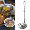 1Pc Portable Stainless Steel Outdoor Tableware Camping Folding Spoon Soup Ladle Cooking Utensils With Foldable Handle Camping Folding Spoon Folding Stainless Steel Spoon Stainless Steel Folding Spoon view 2