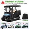 10L0L Golf Cart Enclosure 600D for 4 Passenger Club Car Precedent, 94.5'' Extended Roof with Security Side Mirror Openings, Waterproof Portable Transparent Golf Cart Cover Storage Driving Enclosure view 3
