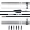 BOWSOUL 31 Archery Arrows Training Practice Target Arrows for Kids Youth or Beginners Streamlined Points Durable Shaft on Recurve Bows Youth Bow and Longbows(Pack of 12) view 1