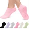 Aoliks Pilates Socks with Grips for Women, Ankle Yoga Socks for Ballet Barefoot Workout Athletic Sock, Gift for Women view 1