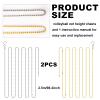 2pcs Volleyball Net Height Chains with Instructions, Setter Chain for Outdoor Training (2 Colors) view 2