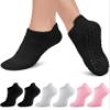 Aoliks Pilates Socks Yoga Socks with Grips for Women, Grip Athletic Socks for Pure Barre Ballet Dance Workout Hospital view 1